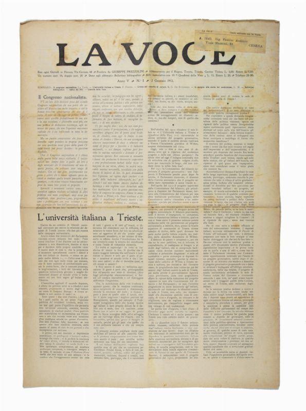 copertina La Voce